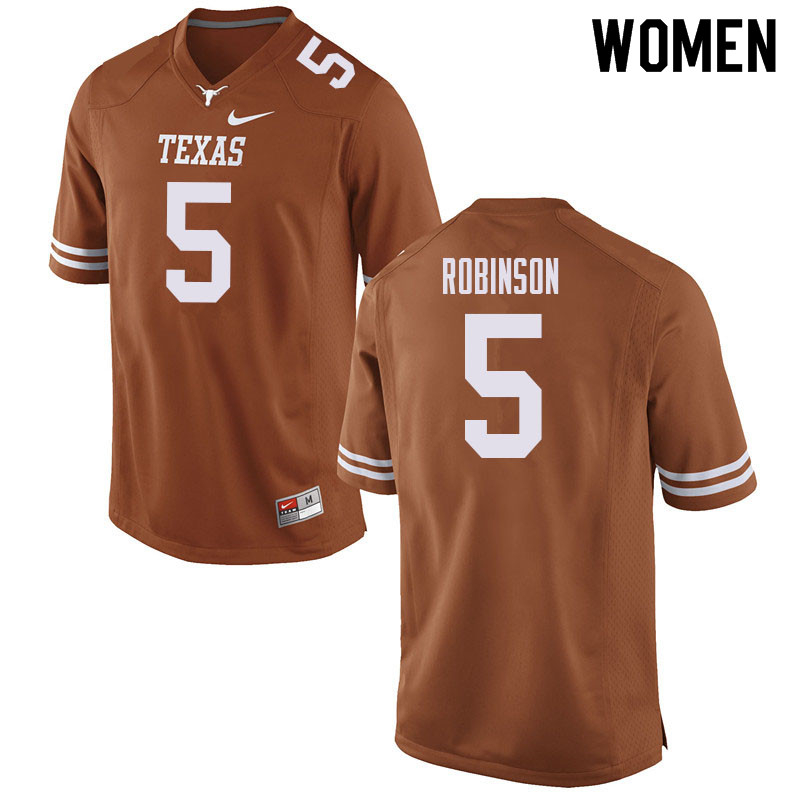 Women #5 Bijan Robinson Texas Longhorns College Football Jerseys Sale-Orange